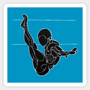 Art, High dive, Platform diving Sticker